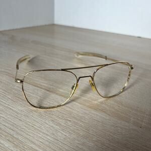 Randolph Engineering 5 1/2 Sunglasses Gold Aviators FRAMES ONLY AF-58-20